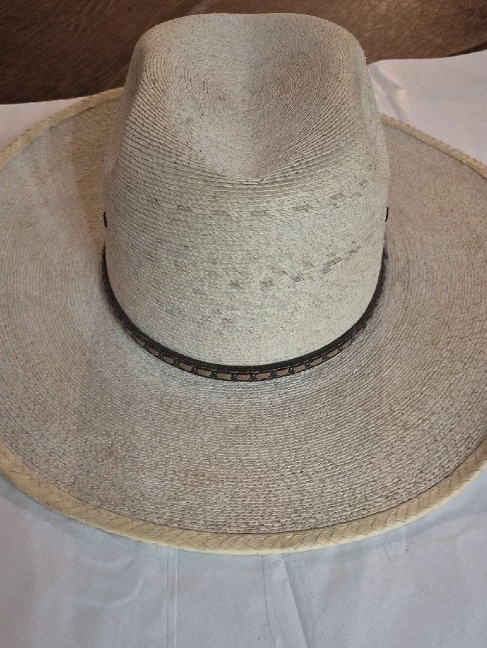 Cavenders Children's Palm Straw Wide Brim Hat - Natural